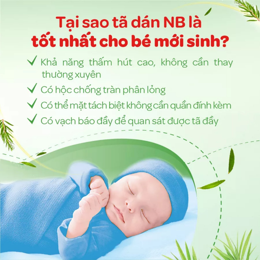 Tã dán sơ sinh Huggies Newborn NB70+6 miếng bé dưới 5kg