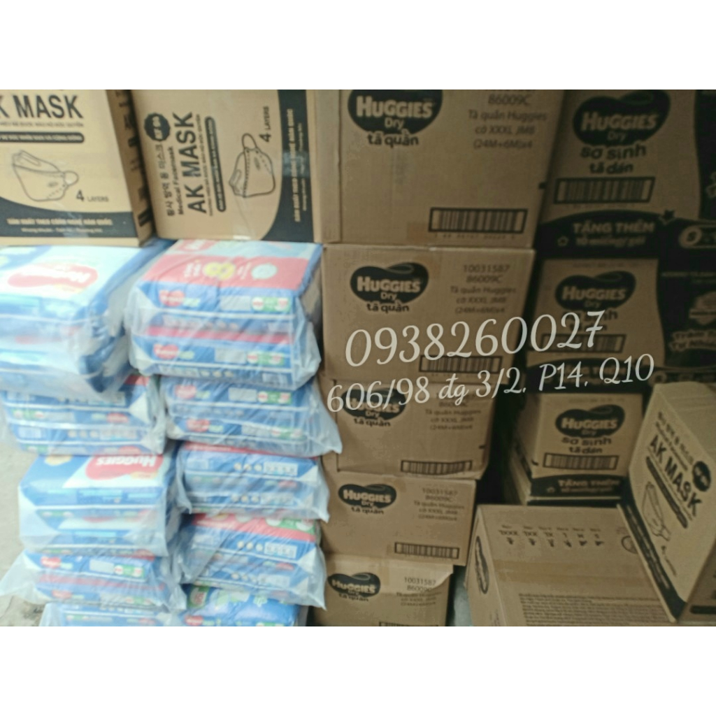 Tã dán sơ sinh Huggies Newborn NB70+6 miếng bé dưới 5kg