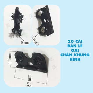 20 bản lề gai đóng chân để khung ảnh, giá đỡ khung ảnh
