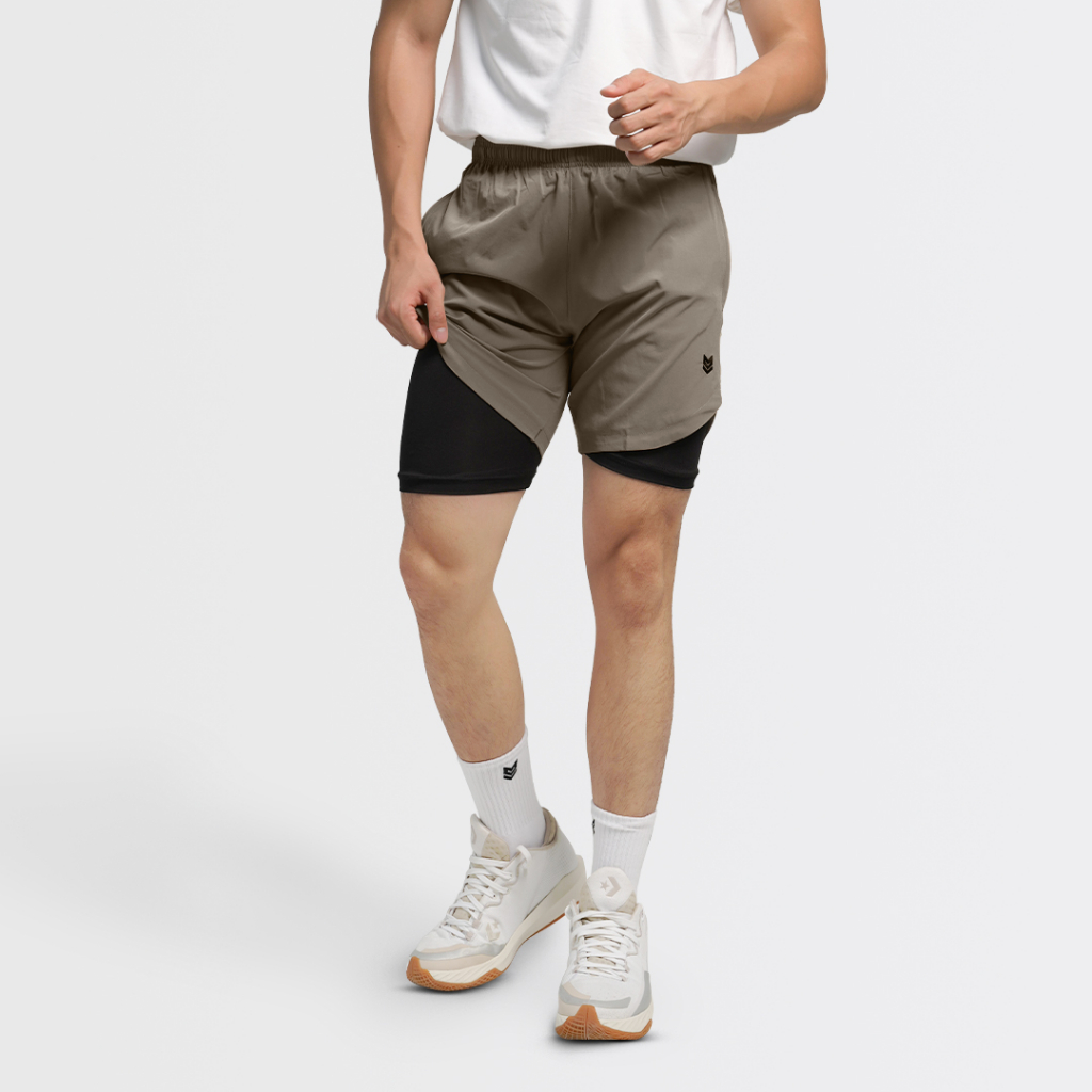 Quần short đùi thể thao 2 lớp Redikick Quick Dry Unisex Nhanh khô thoáng mát Tập Gym chơi Bóng Rổ Tennis Chạy Bộ