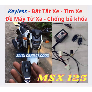 Bộ tắt - mở xe từ xa - đề máy từ xa xe msx125 cắm như zin