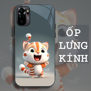 Ốp lưng xiaomi redmi note 10, note 10s, note 10 pro,note 10 5g,redmi 10 mặt kính cường lực, con giáp ngộ nghĩnh
