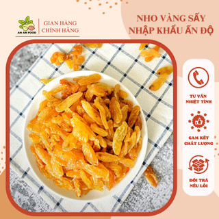 Nho vàng nho khô ấn độ không đường nho sấy khô 500g