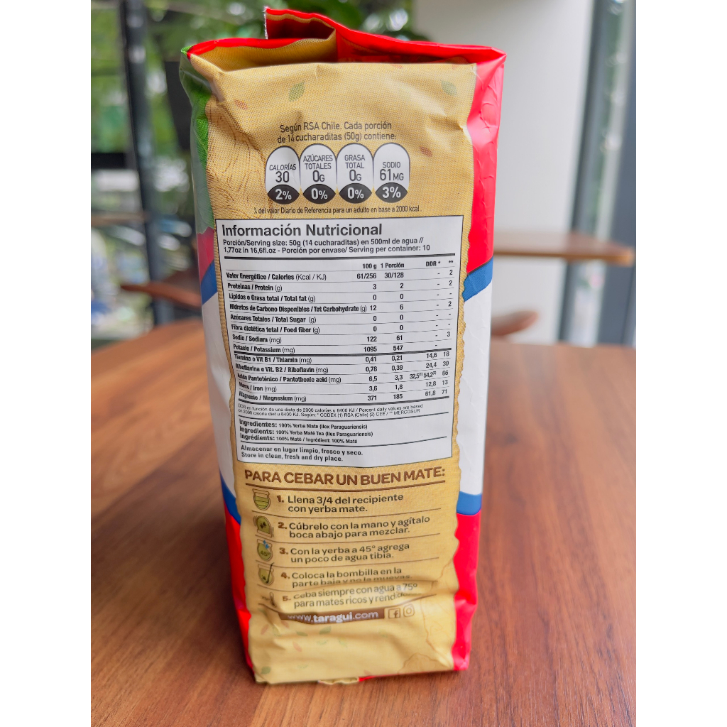 [HCM] Trà Yerba Mate Taragui nhập Argentina 500g - Vị Truyền Thống ( ORIGINAL Flavor). FREE Túi Lọc Tái Sử Dụng | BigBuy360 - bigbuy360.vn