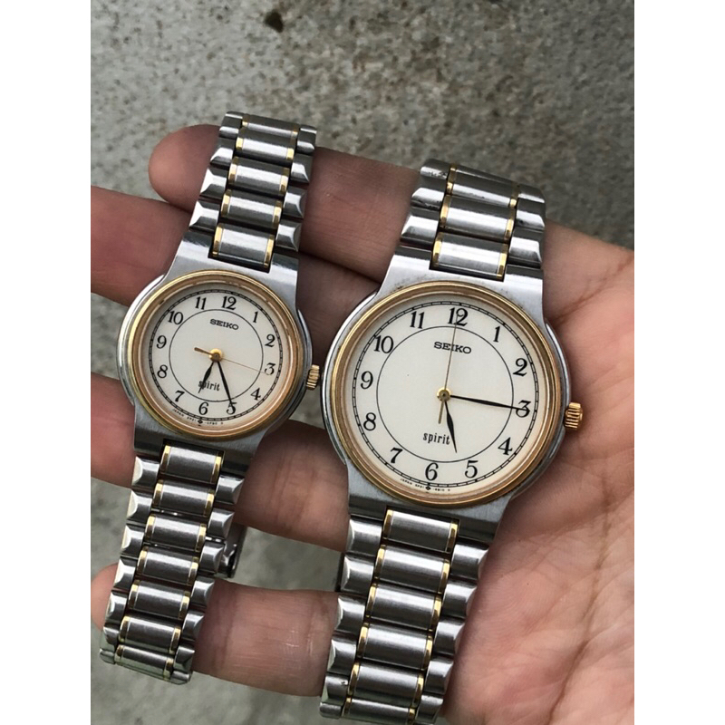 ĐỒNG HỒ CẶP SEIKO SPIRIT NHẬT HÀNG 2hand