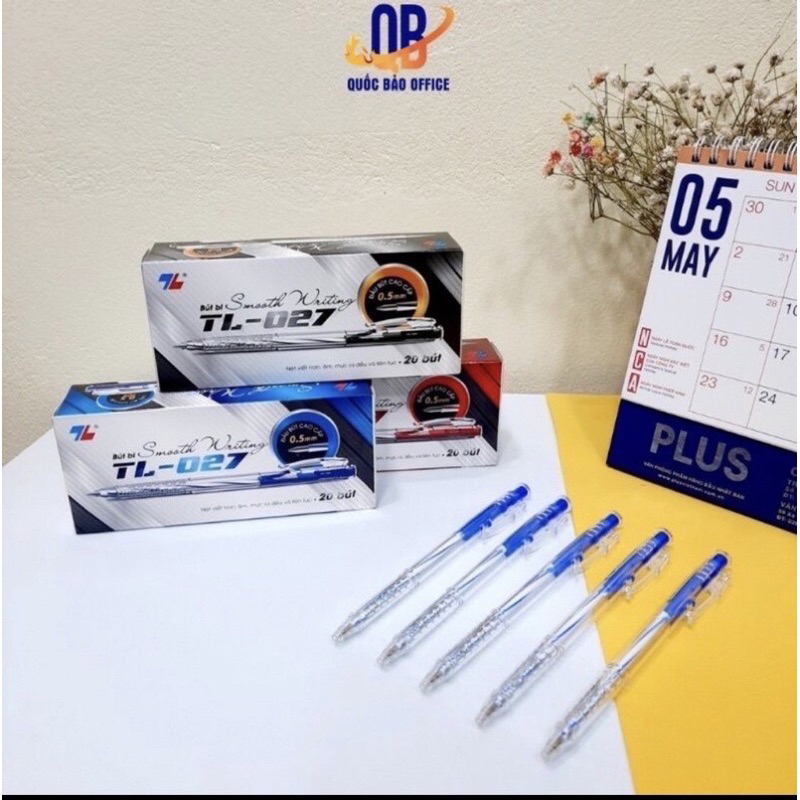SỈ 20 CÁI BÚT BI TL-027 NÉT 0.5mm HÀNG CHÍNH HÃNG CÔNG TY