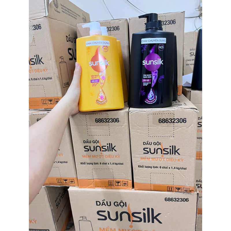 Dầu gội Sunsilk 1.4kg Đen và Vàng