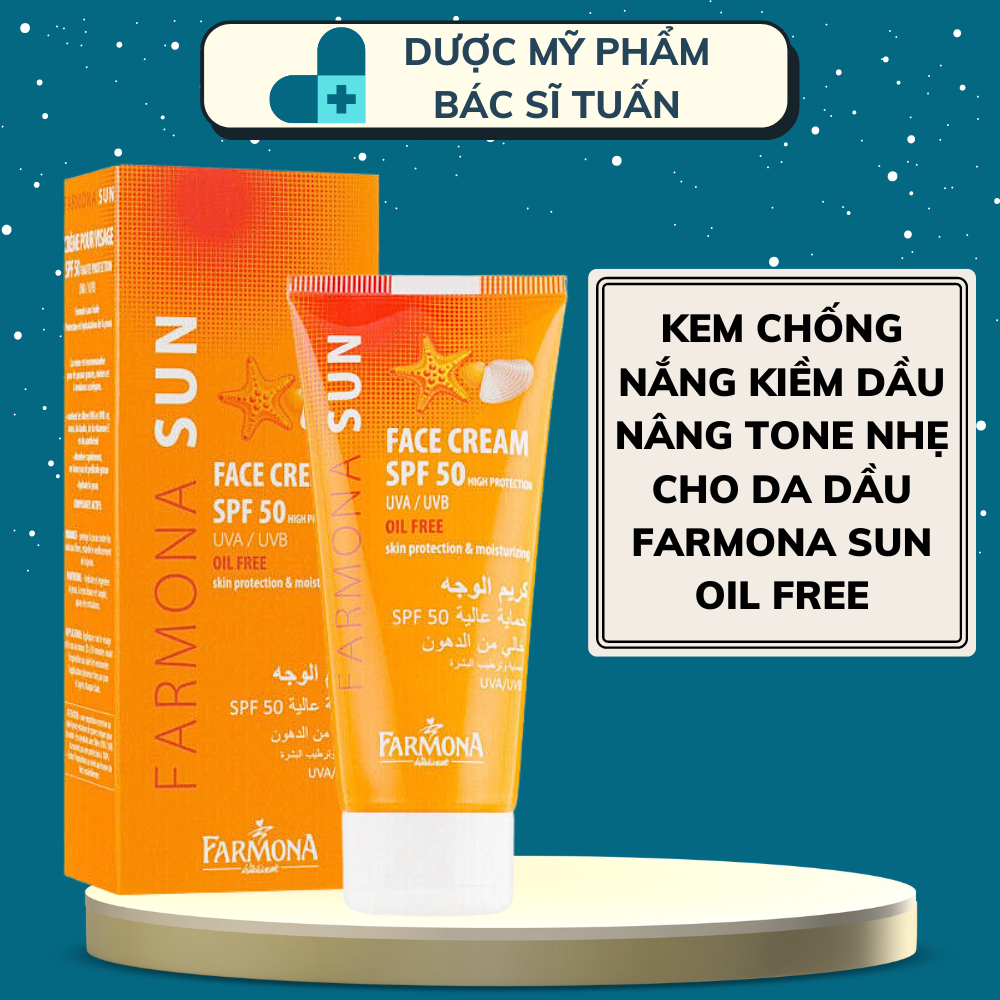 Kem chống nắng cho da mụn Farmona Sun Face Cream SPF 50 Oil Free