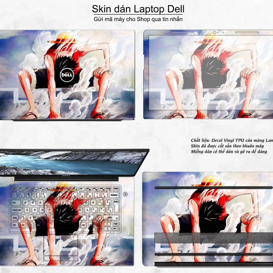 SKIN CAO CẤP Skin dán Laptop Dell in hình One Piece _nhiều mẫu 13  IN HÌNH THEO YÊU CẦU