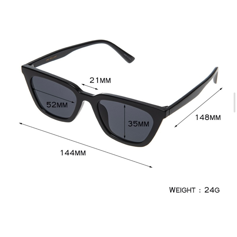 Kính ONE BRILLIANT Hàn Quốc Ivan Black