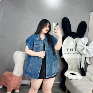 ÁO GILE JEAN FROM RỘNG [TNT SHOP BIGSIZE 60KG 90KG]