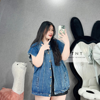 ÁO GILE JEAN FROM RỘNG [TNT SHOP BIGSIZE 60KG 90KG]