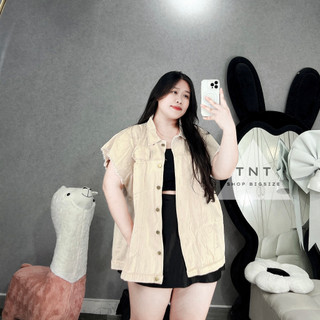 ÁO GILE JEAN FROM RỘNG [TNT SHOP BIGSIZE 60KG 90KG]