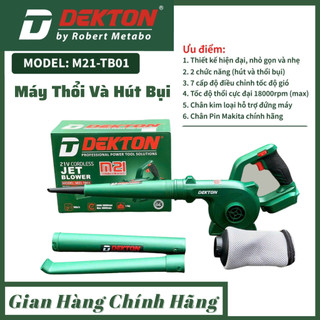 Máy thổi hút bụi dùng pin m21-tb01 dekton 6 tốc độ