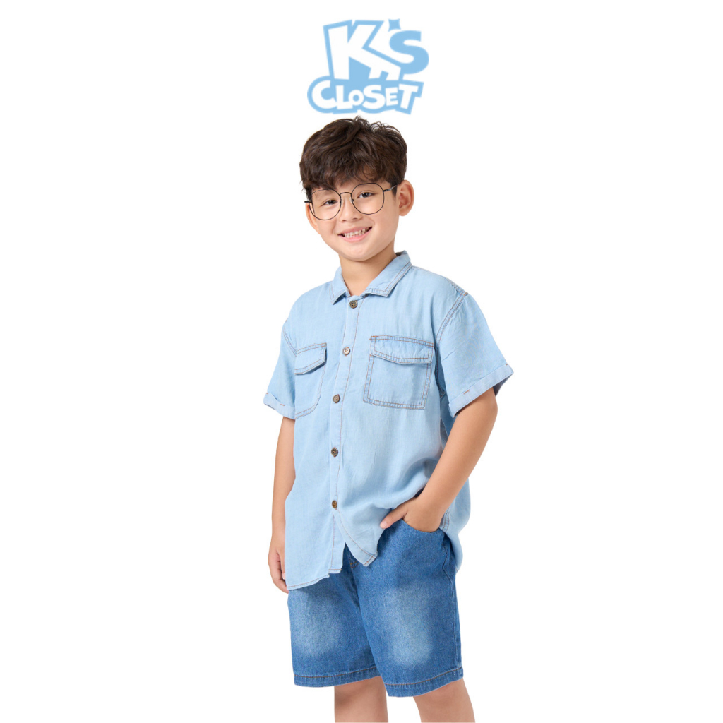 Aó Sơ Mi Bò Bé Trai K'SCLOSET Dành Cho Bé  - KT85THS