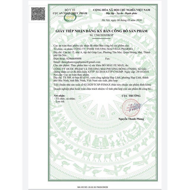 FE Max sắt dạng xịt, ngừa thiếu máu do thiếu sắt cho mẹ và bé