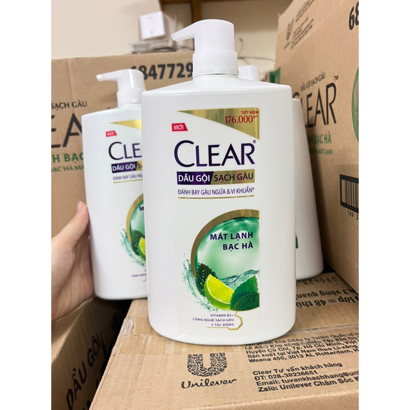 Dầu gội Clear 1.4kg Bạc Hà