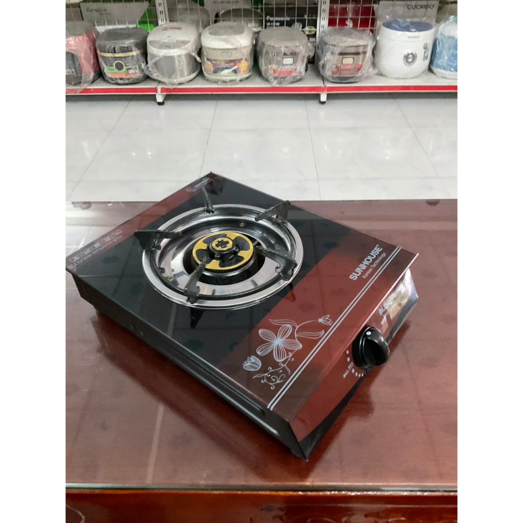 Bếp ga đơn Sunhouse SHB212KG sử dụng bình gas lớn - Hàng trưng bày