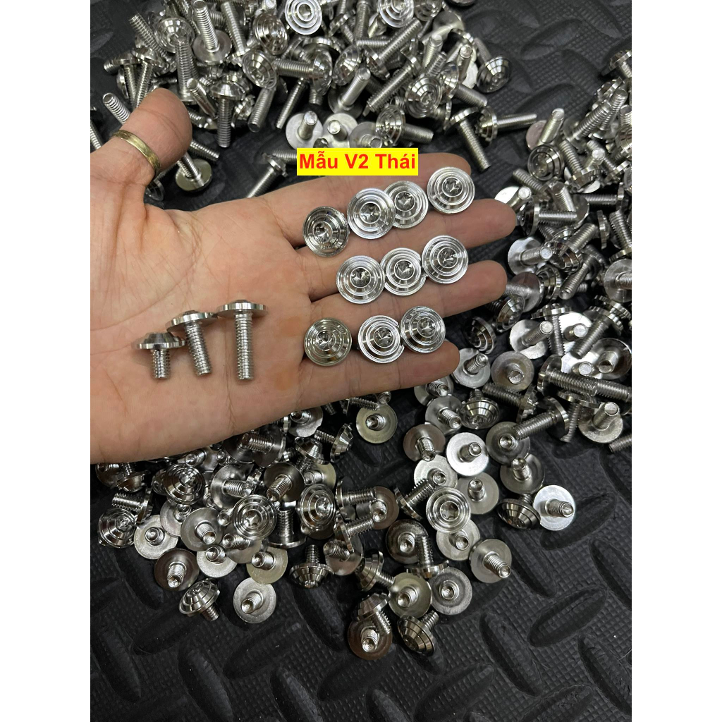 Ốc Salaya 4li xoắn 5li18 xoắn , 5li15 , 6li10 6li15 6li20 , 8li20 8li25 Dù Phay chuẩn Inox 304