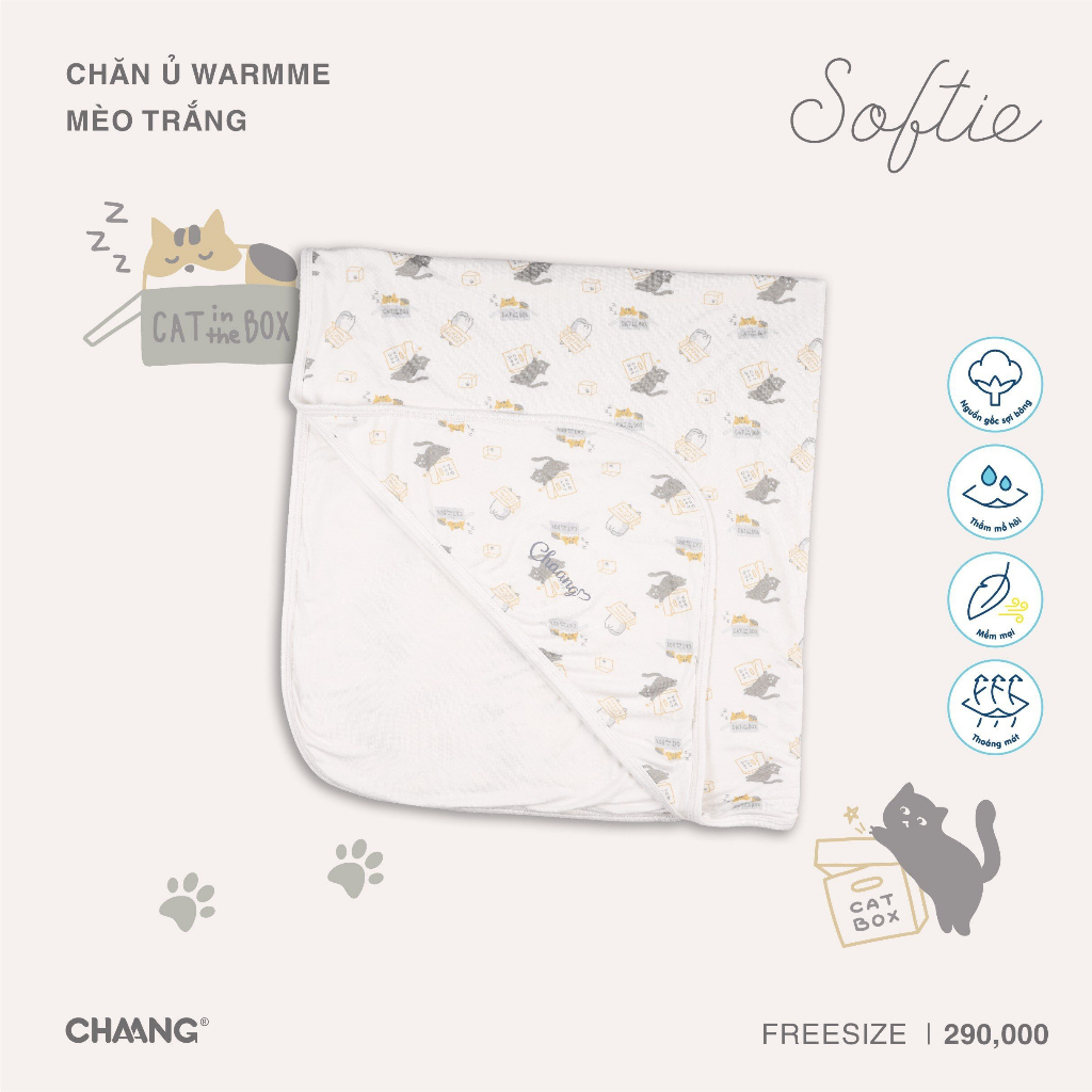 Chăn Ủ Warmme Mèo CHAANG AW23D8