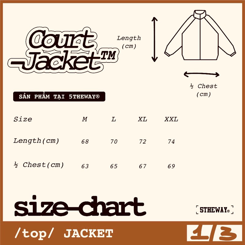 Áo Khoác 5THEWAY /two tone/ COURT JACKET - CRYSTAL ROSE