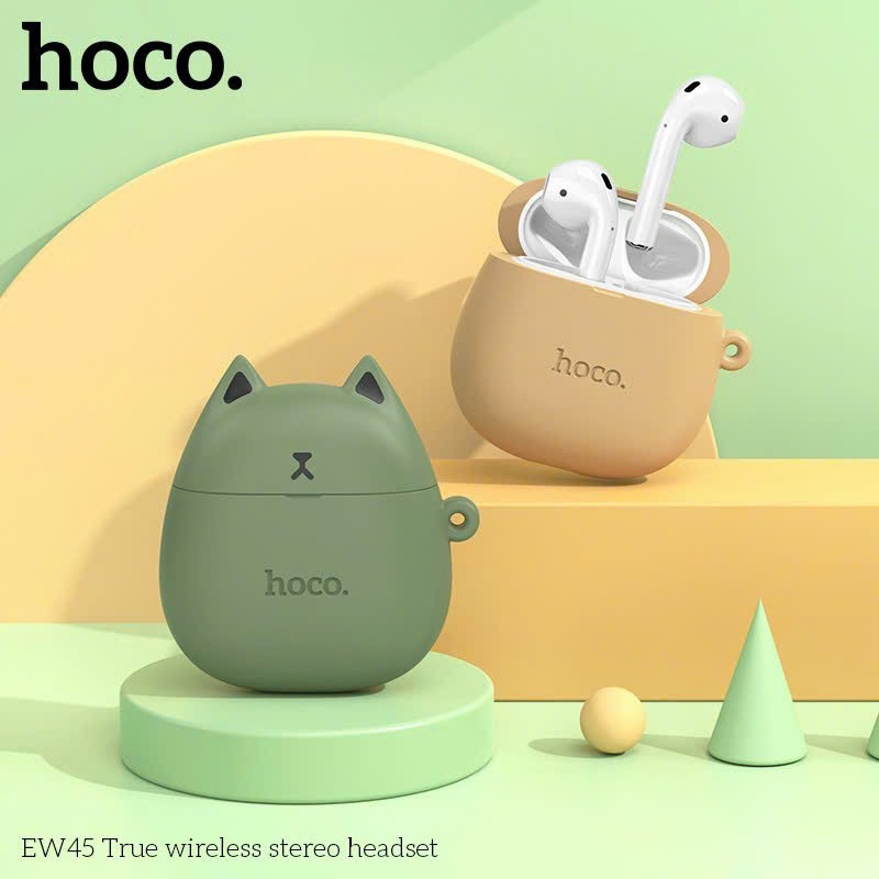 Tai Nghe Nhét Tai HOCO EW45 Bluetooth 5.3 TWS Không Dây Kèm Mic Cho Android Và Phụ Kiện Ốp