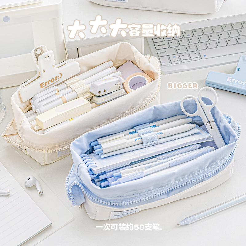 Túi Đựng Bút Vải Canvas Chống Thấm Đa Năng Tiện Dụng Cho Học Sinh