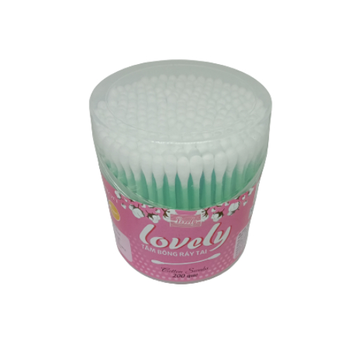 Hộp bông gòn ráy tai Lovely-Bông ráy tai hộp