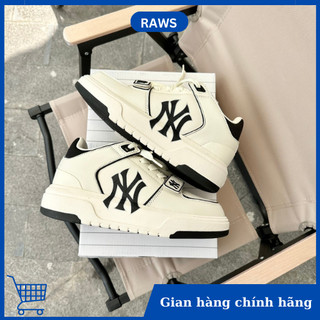 Giày MLB Chunky Liner cổ Mid Ny đen trắng chính hãng