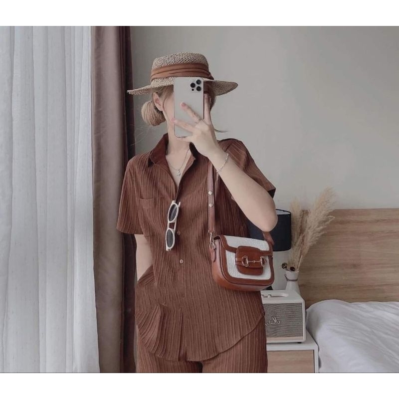 Set bộ Sơ Mi dáng dài bigsize 42 - 95kg béo mập xinh