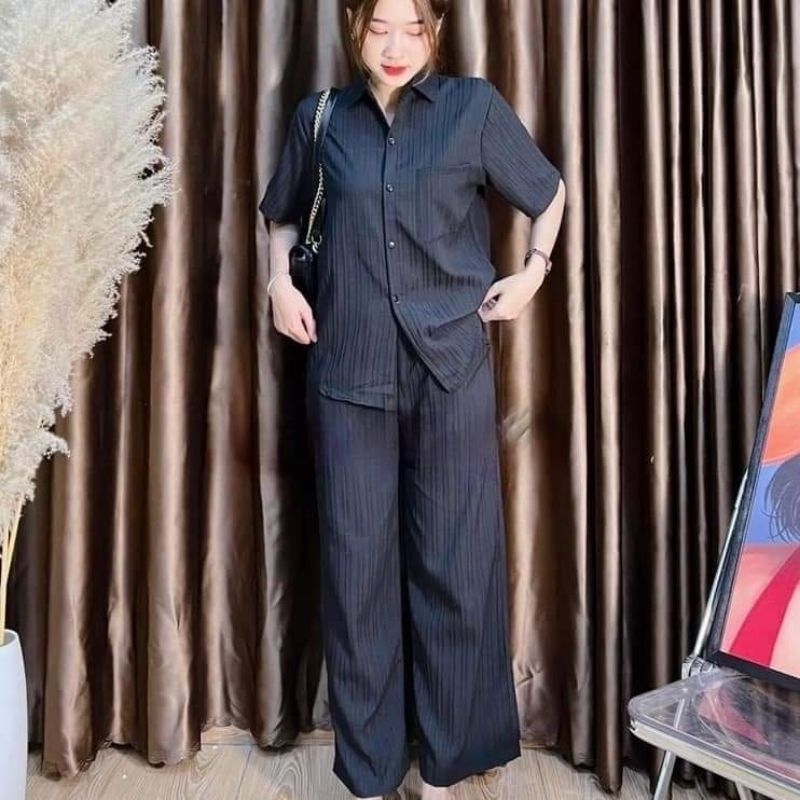 Set bộ Sơ Mi dáng dài bigsize 42 - 95kg béo mập xinh