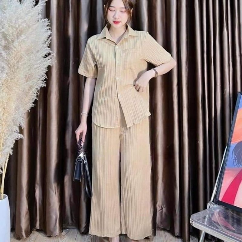 Set bộ Sơ Mi dáng dài bigsize 42 - 95kg béo mập xinh