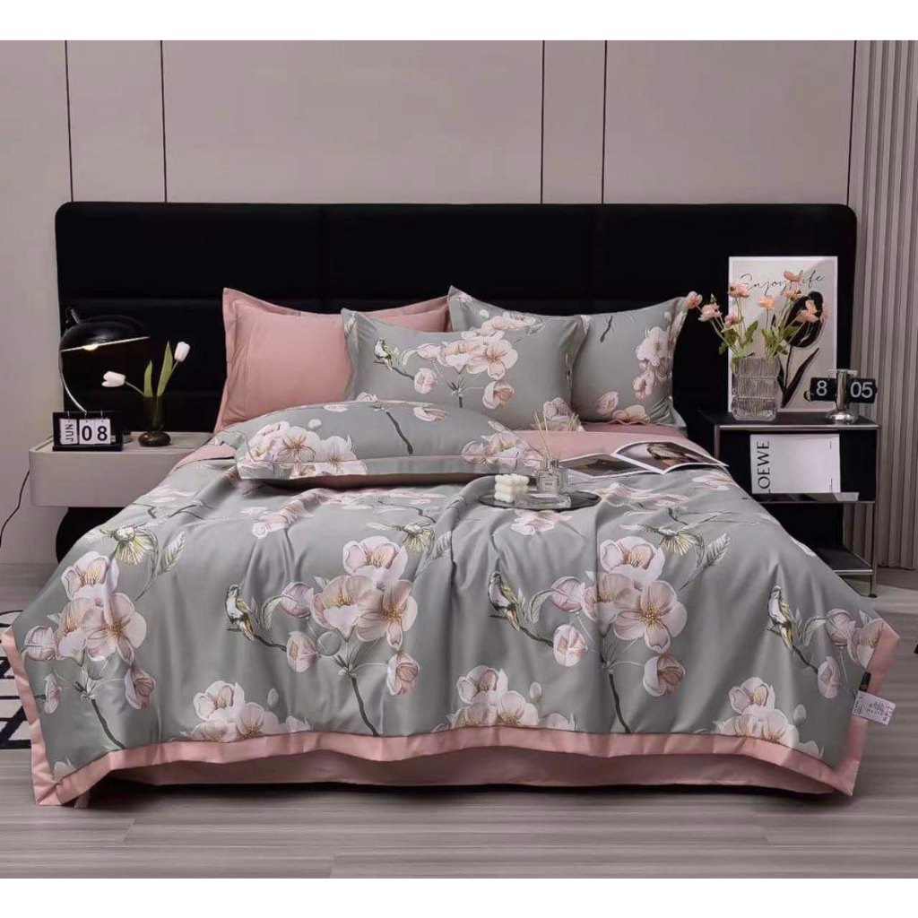 Bộ ga gối cotton lụa cao cấp
