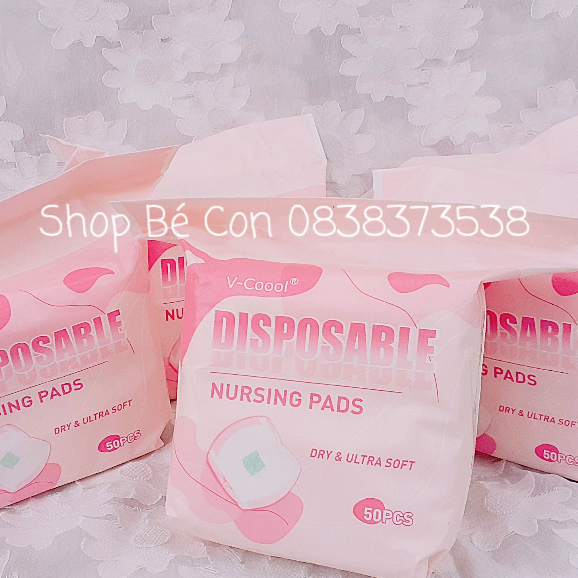 Túi 50 miếng lót thấm sữa VCoool siêu thấm, chống tràn cho mẹ