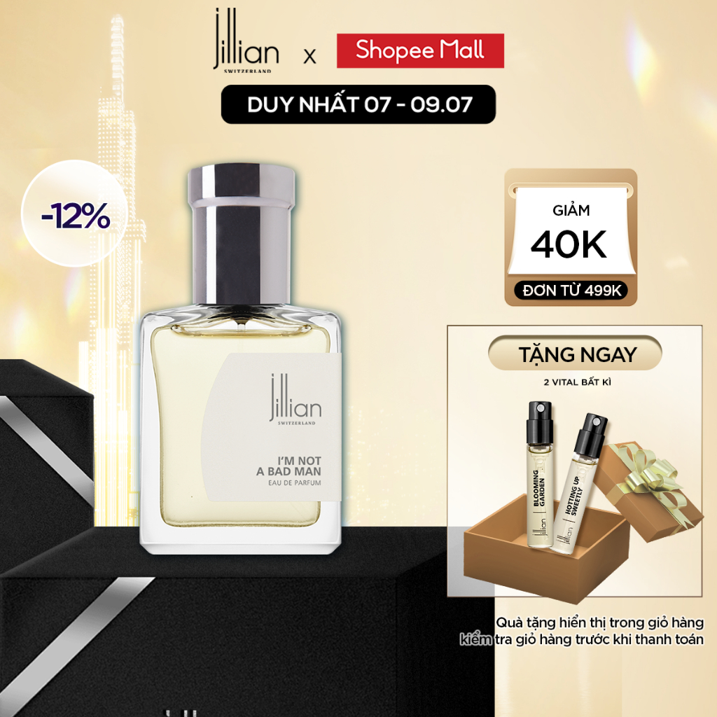 Nước hoa Jillian Nam I'm not a Bad Man 15ml - tinh tế, cuốn hút, trung tính