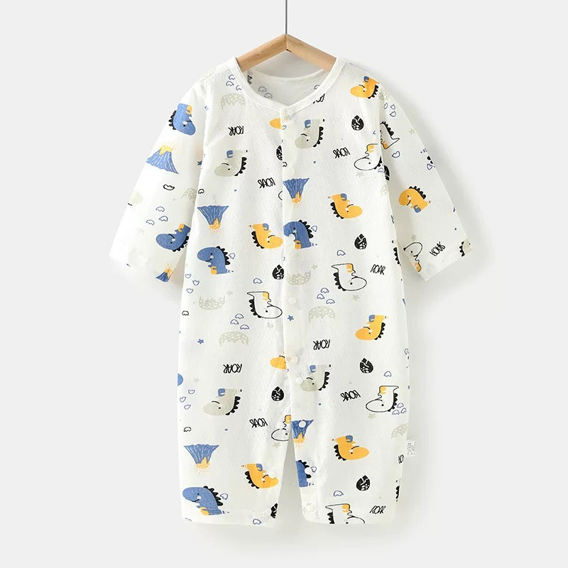 Bộ Body Cotton Quảng Châu Dài Tay Cho Bé Nằm Điều Hoà 𝟎𝟔𝐁𝐃𝐃