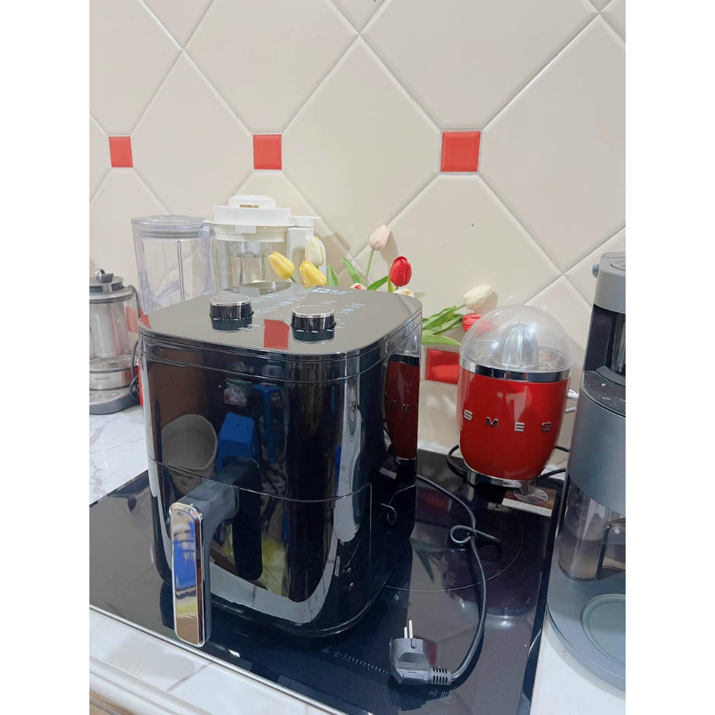 NỒI CHIÊN KHÔNG DẦU CAMEL 12L KHOANG KÍNH