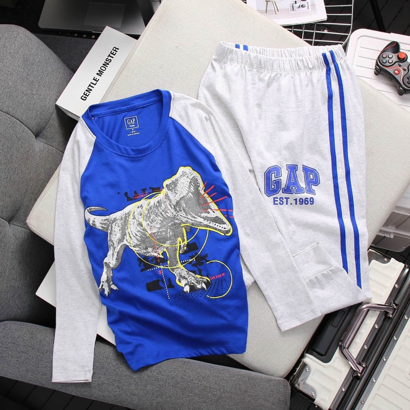 Bộ Dài Thun Cotton Bé Trai Size Đại VNXK