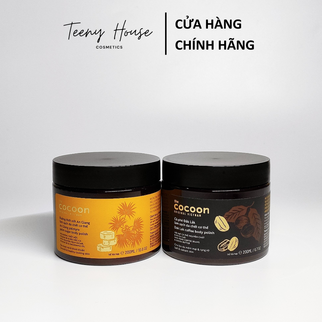 Tẩy da chết body Cà phê và Đường Thốt Nốt