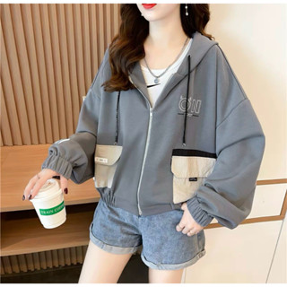 Áo Khoác Nữ Phom Lửng Vải Nỉ Loại 1 Umi Thêu ON Túi Hộp Form Rộng Tay Phồng Siêu Đẹp - U5