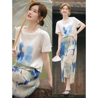 B044 áo thun & chân váy xuất dư của massimo duty