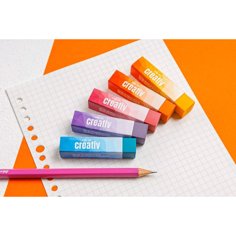 Gôm tẩy Creativ Thiên Long E-031 - tiêu chuẩn châu Âu