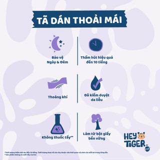 Tã Bỉm Dán Hey Tiger Jumbo Size S (4-8kg) - 76 miếng