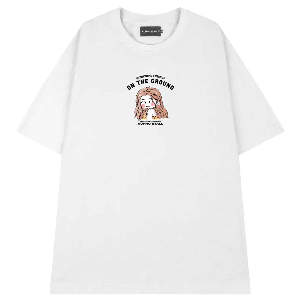 ROSÉ TEE - Áo thun unisex oversize 2 màu đen/trắng