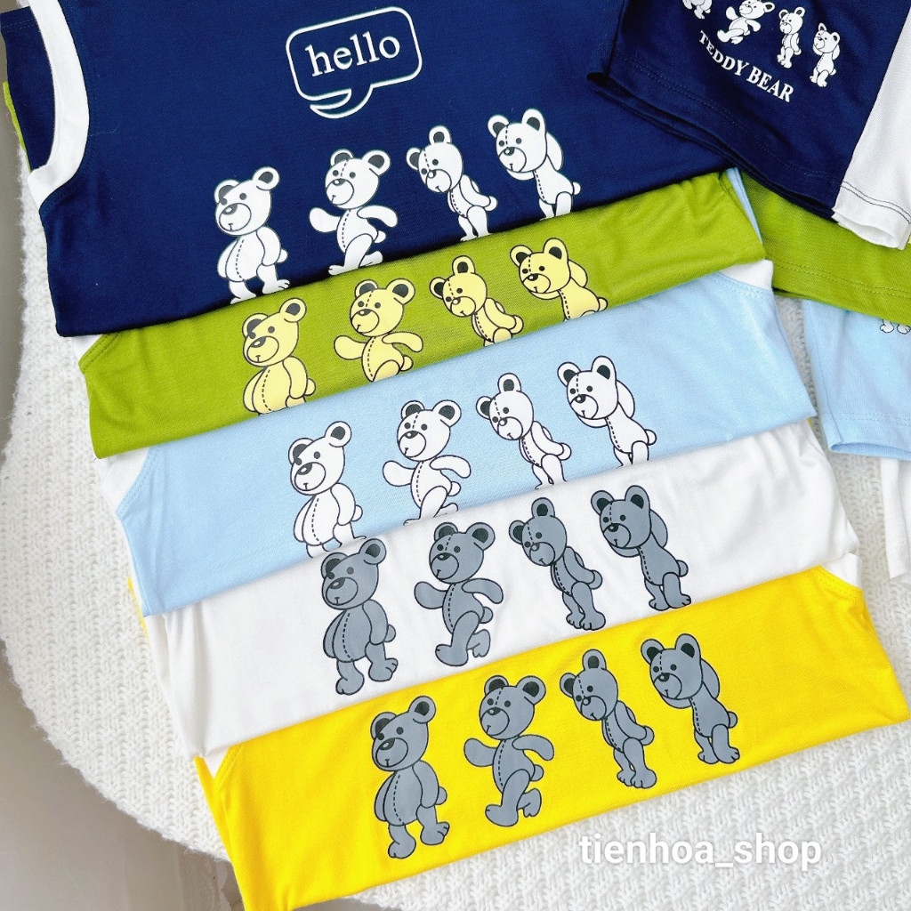 🍭Bộ ba lỗ cho Bé Trai MINKY MOM - Bộ Thun Lạnh Minky Mom - Size đại cồ  Loại 1- 30kg - 40kg