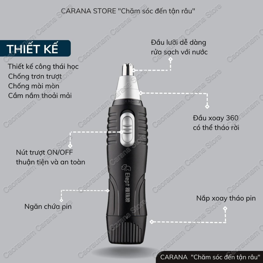 Máy tỉa lông mũi Elept BM215, máy cắt lông mũi, máy cạo lông mũi, cạo lông mũi, tỉa lông mũi, may tia long mui