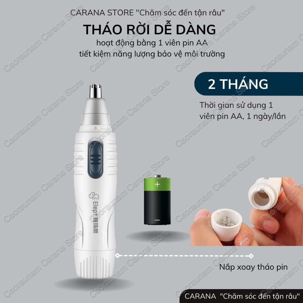 Máy tỉa lông mũi Elept BM215, máy cắt lông mũi, máy cạo lông mũi, cạo lông mũi, tỉa lông mũi, may tia long mui