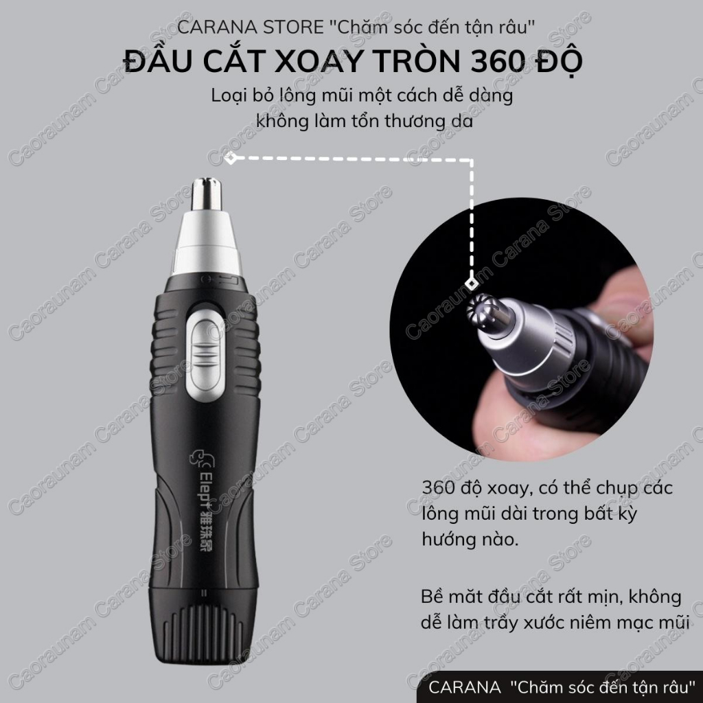 Máy tỉa lông mũi Elept BM215, máy cắt lông mũi, máy cạo lông mũi, cạo lông mũi, tỉa lông mũi, may tia long mui