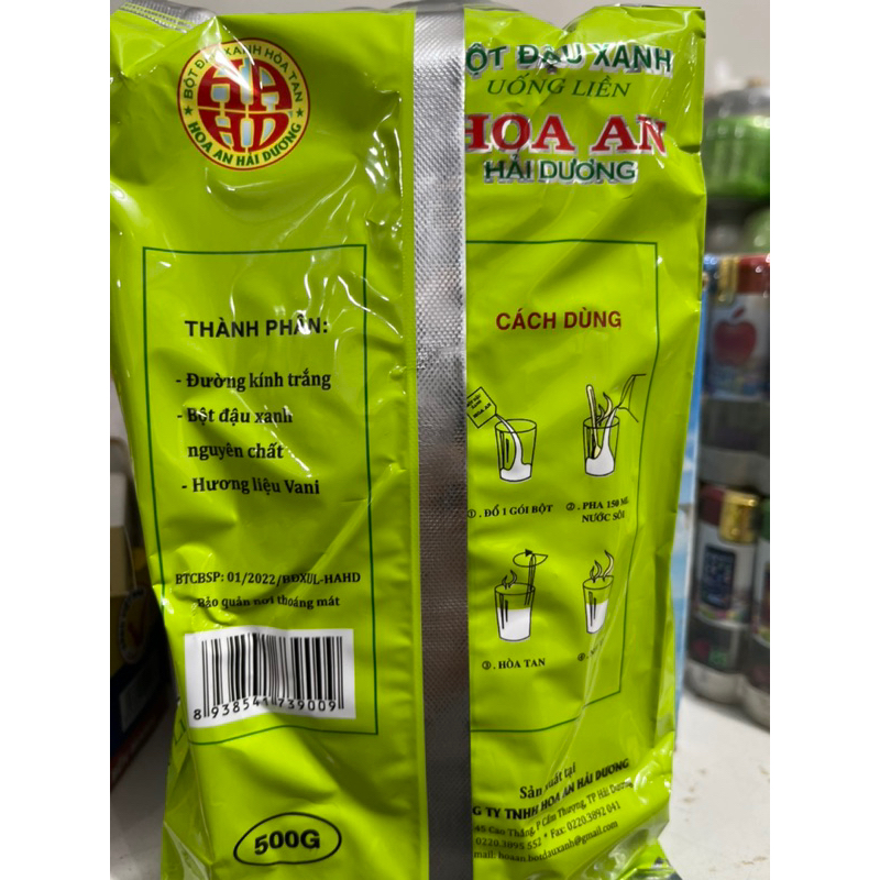 Bột Đậu Xanh, Đậu đen HOA AN 0.5Kg