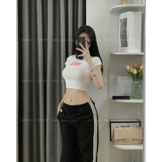 Áo ngắn tay croptop borip